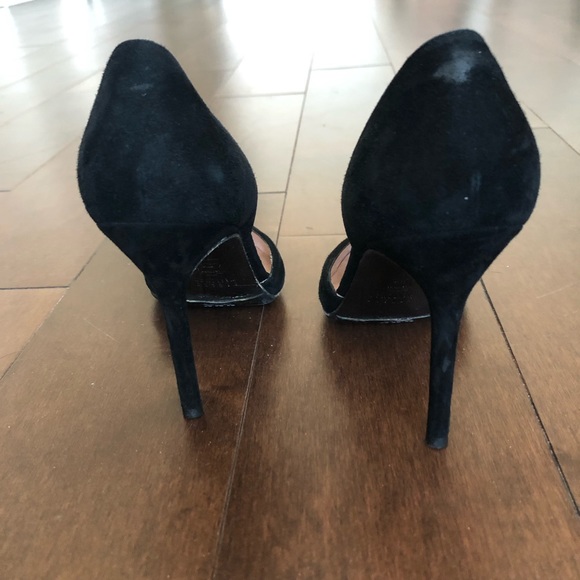 Stuart Weitzman for Scoop Black Suede D’Orsay 7 - Picture 4 of 8